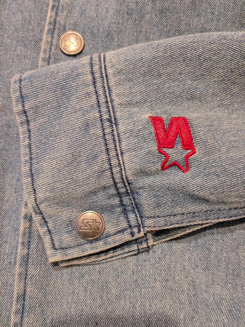 Starter Montreal Expos Denim Jacket Medium - Picture 2 of 3